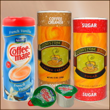 Coffee creamer and sweeteners
