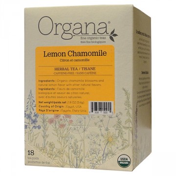 Organa Chamomile Lemon Tea Pods - 18ct