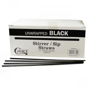 Coffee Stirrers, Black 7.5 inch 1000ct