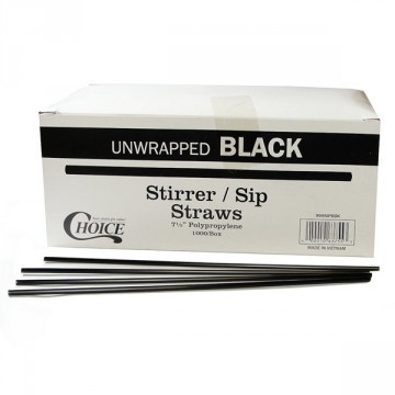 Coffee Stirrers, Black 7.5 inch 1000ct