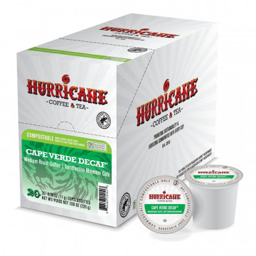 Hurricane Cape Verde Decaf Compostable Single Serve Cups - 20ct