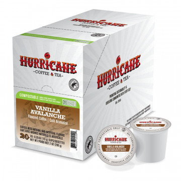 Hurricane Vanilla Avalanche Compostable Single Serve Cups - 20ct