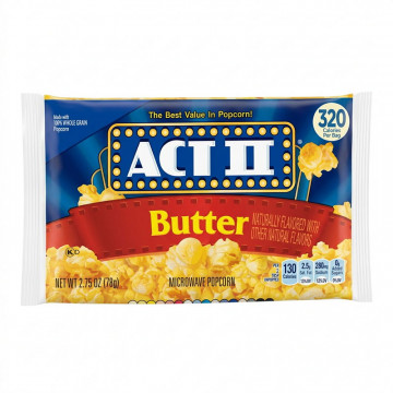 Act II Butter Microwave Popcorn - 36ct case