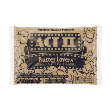 Act II Butter Lover's Microwave Popcorn - 32ct case