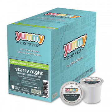 Yummy Starry Night Compostable Single Serve Cups - 20ct