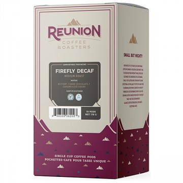 Reunion Island Firefly DECAF Coffee Pods 16ct