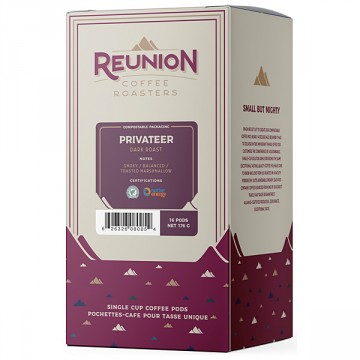 Reunion Island Privateer Dark Coffee Pods 16ct