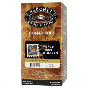 Baronet DECAF Colombian Coffee Pods - 18ct