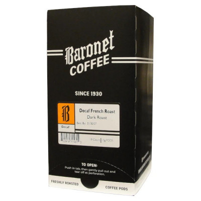 Baronet Decaf French Roast Coffee Pods - 18ct