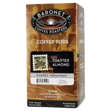 Baronet Toasted Almond Coffee Pods - 18ct