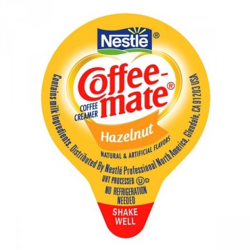 Coffee-Mate Hazelnut Coffee Creamers - 180ct Case