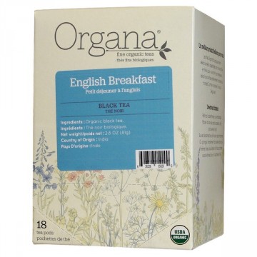 Organa English Breakfast Tea Pods - 18ct